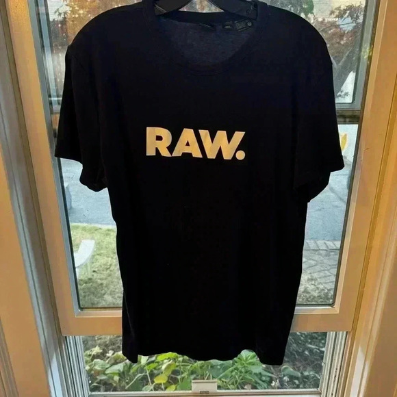 G Star Raw Men’s Navy Blue Short Sleeve Tee Shirt Size L - Picture 2 of 7
